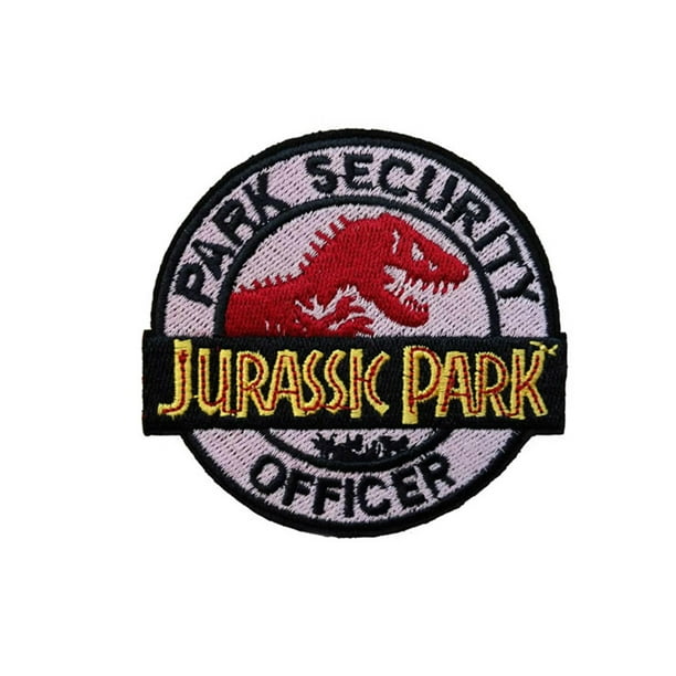 JURASSIC PARK RANGER SECURITY OFFICER COSTUME UNIFORM COSPLAY MOVIE IRON PATCH